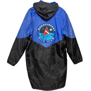 Vintage TruWest Roddenberry Dive Team Parka Mens L Blue Black Star Trek Jacket